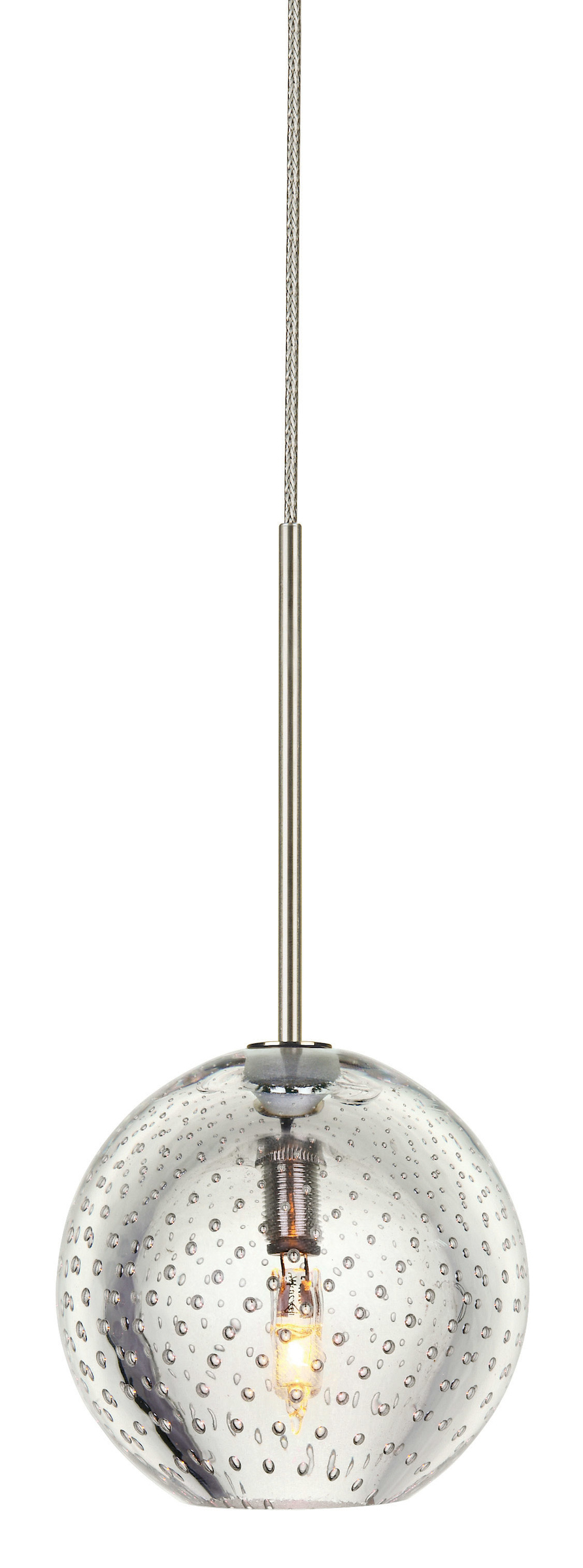 Pendant Bubbles Clear Bronze G4 Halogen 20W 350 Lumens  Monopoint Canopy