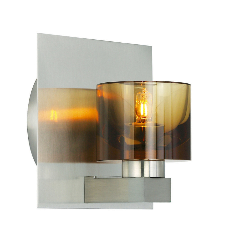 Wall Bracket Elise Crystal Cognac Satin Nickel LED G9 3W