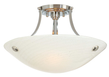 Stone Lighting CL501OPBZCF13 - Ceiling Mount Neptune Opal Bronze Compact Fluorescent 3x13W