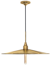 Stone Lighting PD421BBRT6BBLM - Pendant Doppio Brushed Brass 120v 60w Edison Shape Retro Lamp E26 Black Cord