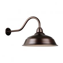 Hi-Lite MFG Co. H-QSN15117-SA-145/QSNHL-A-145 - 17" Gooseneck Light Warehouse Shade, QSNHL-A Arm