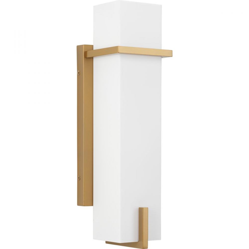 Antrim Collection One-Light Soft Gold Modern Medium Outdoor Wall Lantern