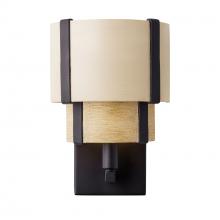 Varaluz 389W01MBHN - Blonde Moment 1-Lt   Sconce - Matte Black/Honey/Medium Oak