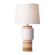 Varaluz 398T01BADQZ - Tilde 1-Lt Ceramic Table Lamp - Apothecary Gold/Orange Quartz