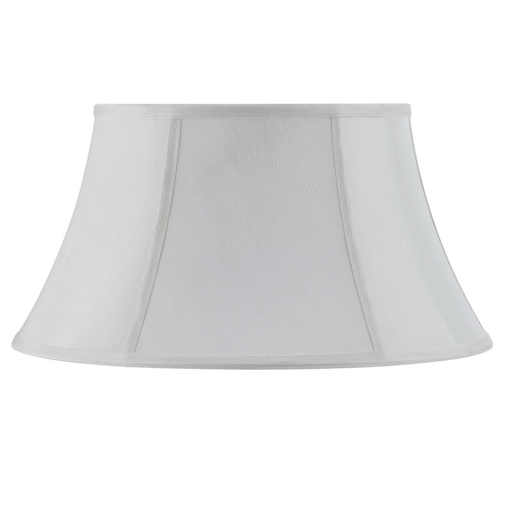 8.5" Tall White Fabric Shade