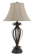 CAL Lighting BO-2257TB - 150W 3 way Olivia iron table lamp