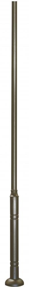 15' STEEL POST WITH DECORATIVE BASE 3.5" OD