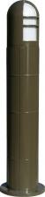 Dabmar D135-BZ - FIBERGLASS BOLLARD OPEN 1/2 CAGE 13W DL-S13-GU24 120V