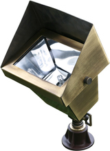 Dabmar LV-LED117-ABS - SOLID BRASS FLOOD FIX W/HOOD 2.5w JC-LED 12V