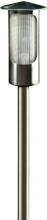 Dabmar LV63-SS - FLAT TOP MINI BOLLARD PRISTMATIC LENS 20W JC 12V