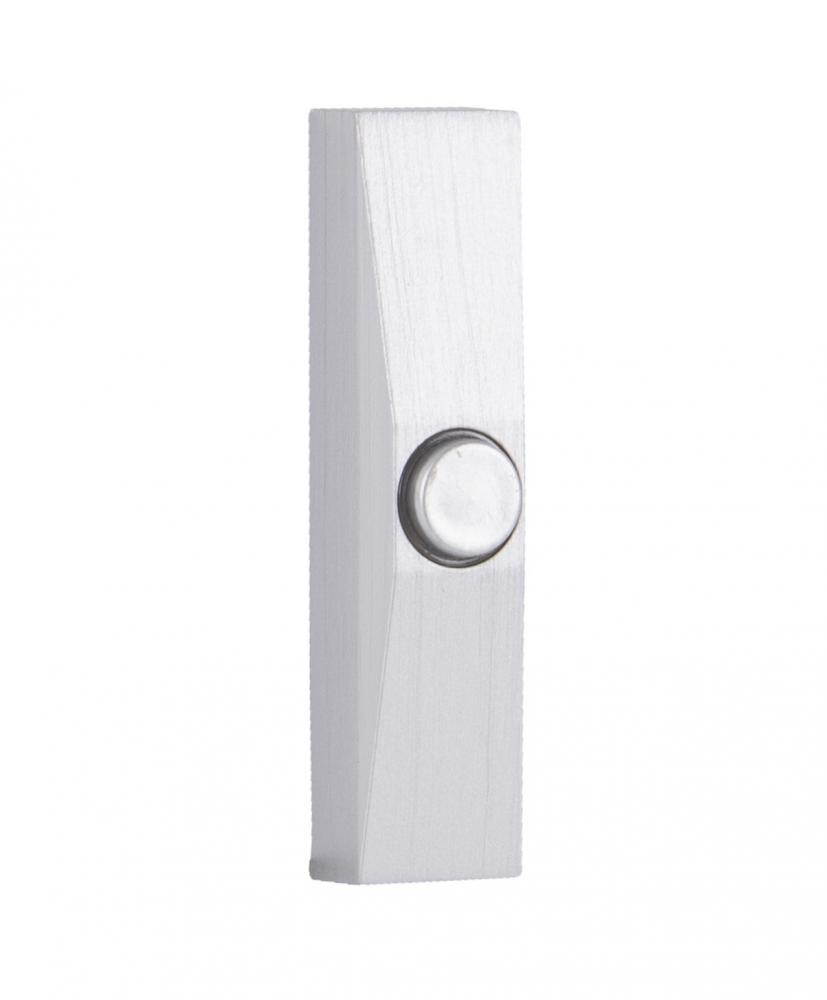 Surface Mount LED Lighted Push Button in Brushed Polished Nickel