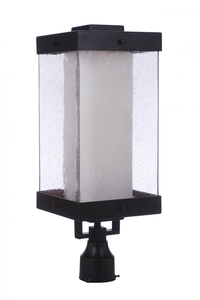 Hayner 1 Light Outdoor Post Mount in Midnight