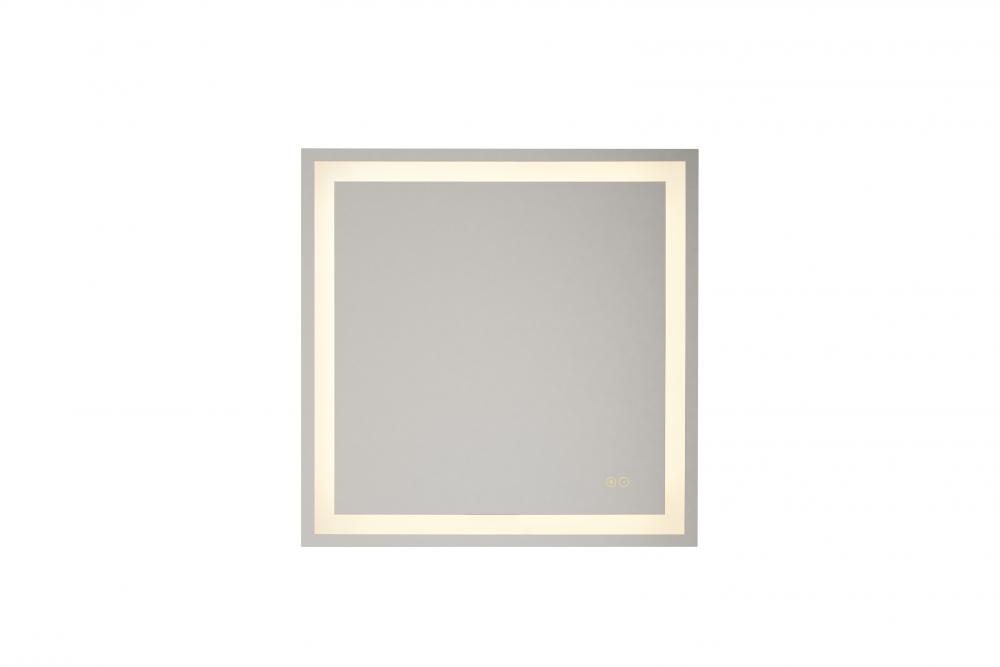 30" x 30" x 1.9" Square LED Mirror, defogger & dimmer, 3000K/4000K/5000K