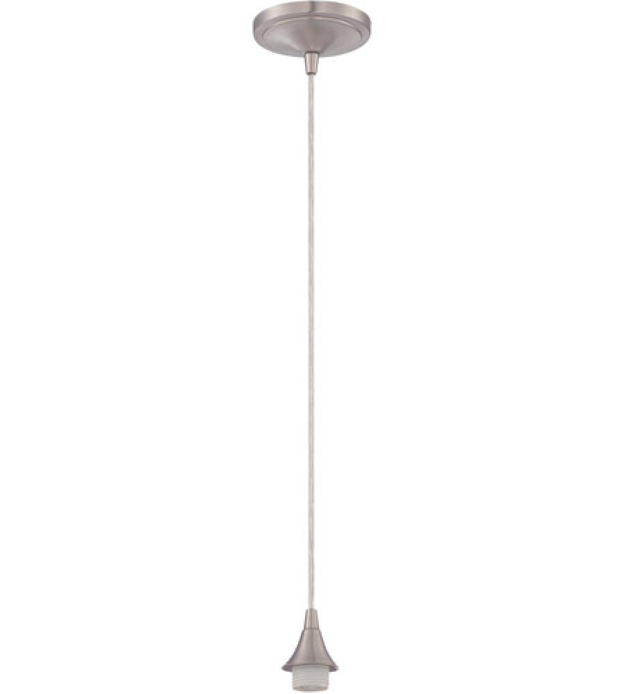 Design-A-Fixture 1 Light Mini Pendant Hardware in Brushed Polished Nickel