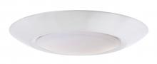 Craftmade X9006-W-LED - Slim Line 1 Light 4" LED Flushmount in White (6" Overall Diameter)