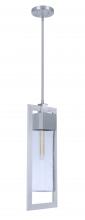 Craftmade ZA4021-SA - Perimeter 1 Light Large Outdoor Pendant in Satin Aluminum