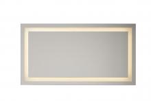 Craftmade MIR104-W - 60" x 32" x 1.8" Rectangle LED Mirror, defogger & dimmer, 3000K/4000K/5000K