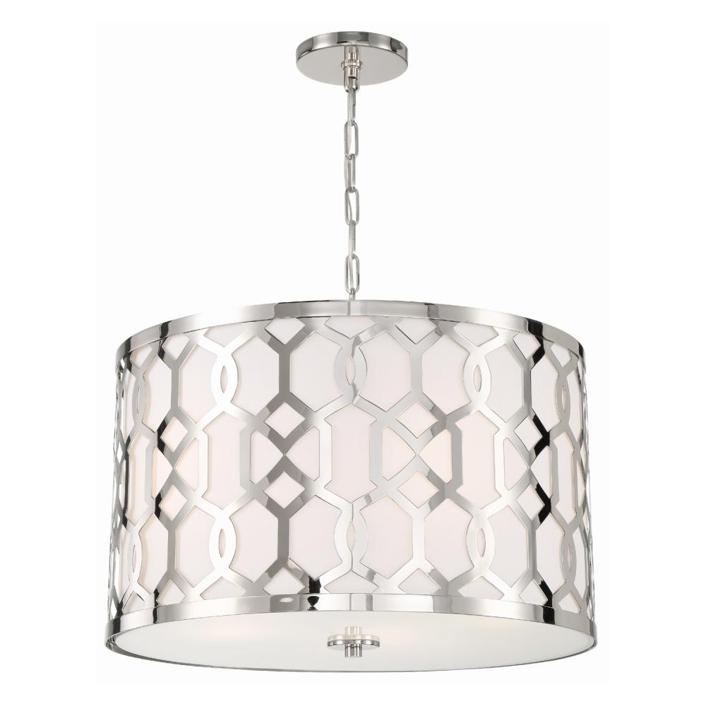 Libby Langdon Jennings 5 Light Polished Nickel Pendant