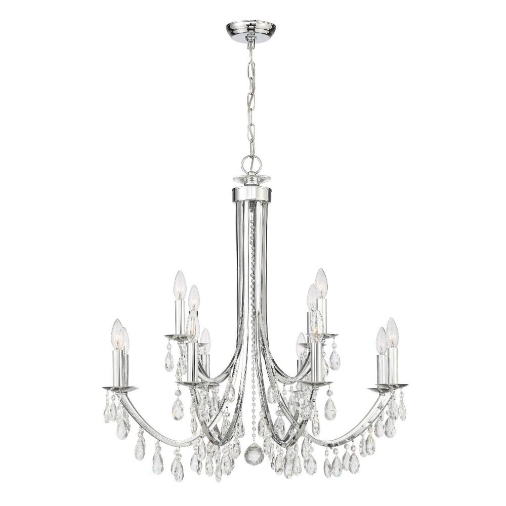 Bridgehampton 12 Light Swarovski Strass Crystal Polished Chrome Chandelier