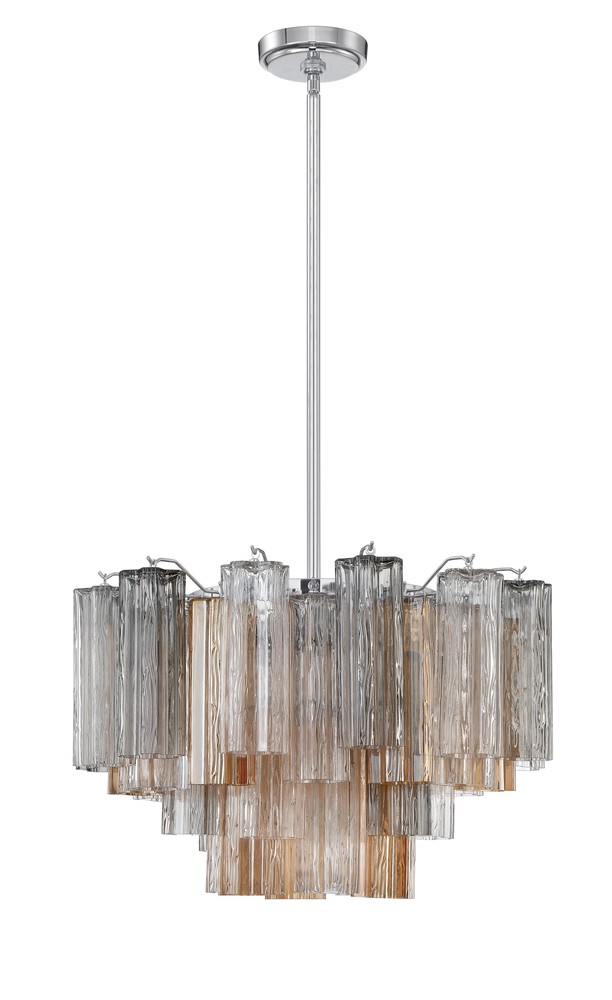 Addis 9 Light Polished Chrome Chandelier