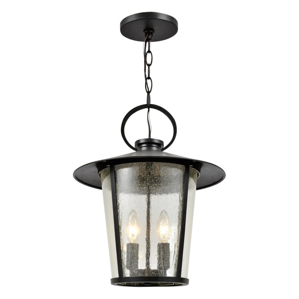 Andover 4 Light Matte Black Outdoor Pendant