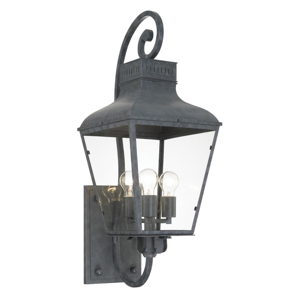 Dumont 3 Light Graphite Outdoor Sconce