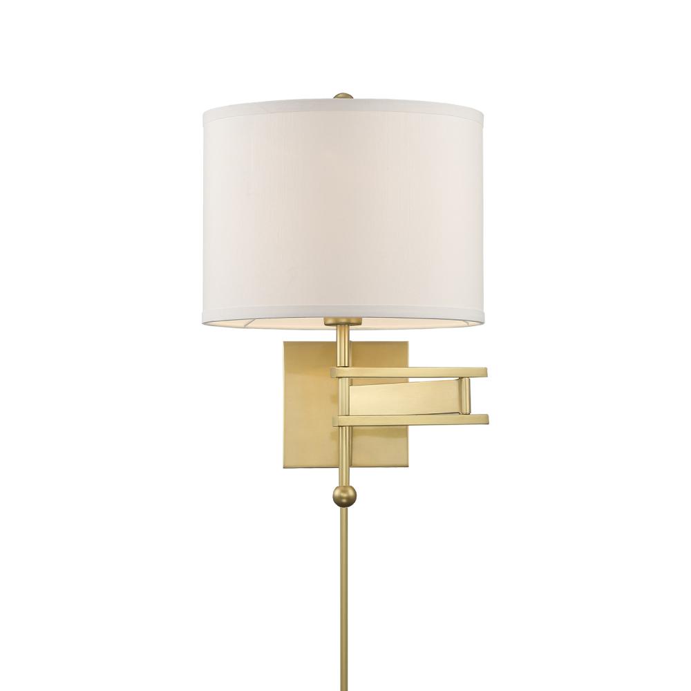 Marshall 1 Light Aged Brass Task Sconce