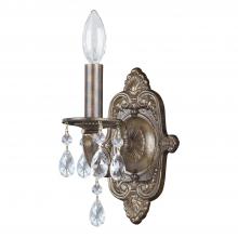 Crystorama 5021-VB-CL-SAQ - Paris Market 1 Light Spectra Crystal Venetian Bronze Sconce