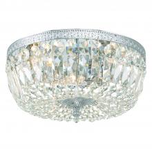 Crystorama 714-CH-CL-S - Crystorama 3 Light Swarovski Strass Crystal Polished Chrome Flush Mount