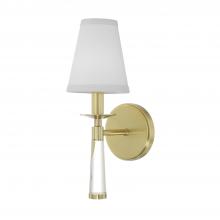 Crystorama 8861-AG - Baxter 1 Light Aged Brass Sconce