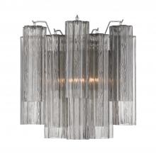 Crystorama ADD-303-CH-SM - Addis 2 Light Polished Chrome Sconce