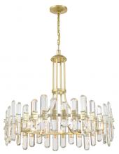 Crystorama BOL-8889-AG - Bolton 12 Light Aged Brass Chandelier