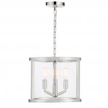 Crystorama DEV-B8003-PN - Libby Langdon Devon 3 Light Polished Nickel Mini Chandelier