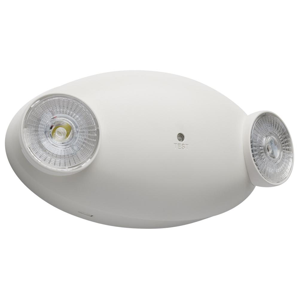 Emergency Light; Dual Head; 120/277 Volts; White Finish