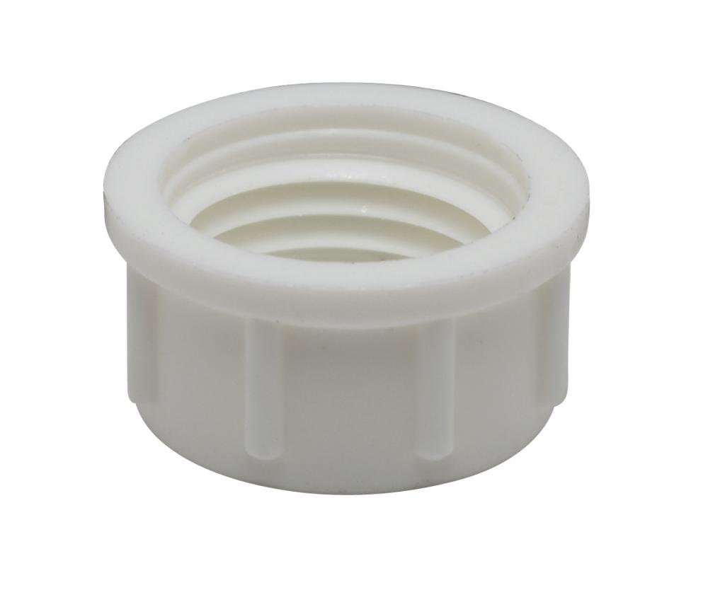 Plastic Bushing; 1/4 IP Female; White Finish