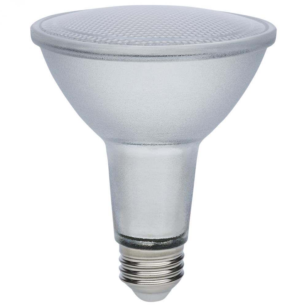 12 Watt Econo LED PAR30LN; 5000K; 35 Degree Beam Angle; Medium Base; 120-277 Volt; Silver Finish