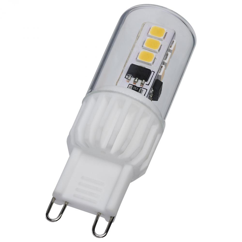 3.5 Watt Mini LED; G9 Base; 3000K; Clear Finish; 120 Volt