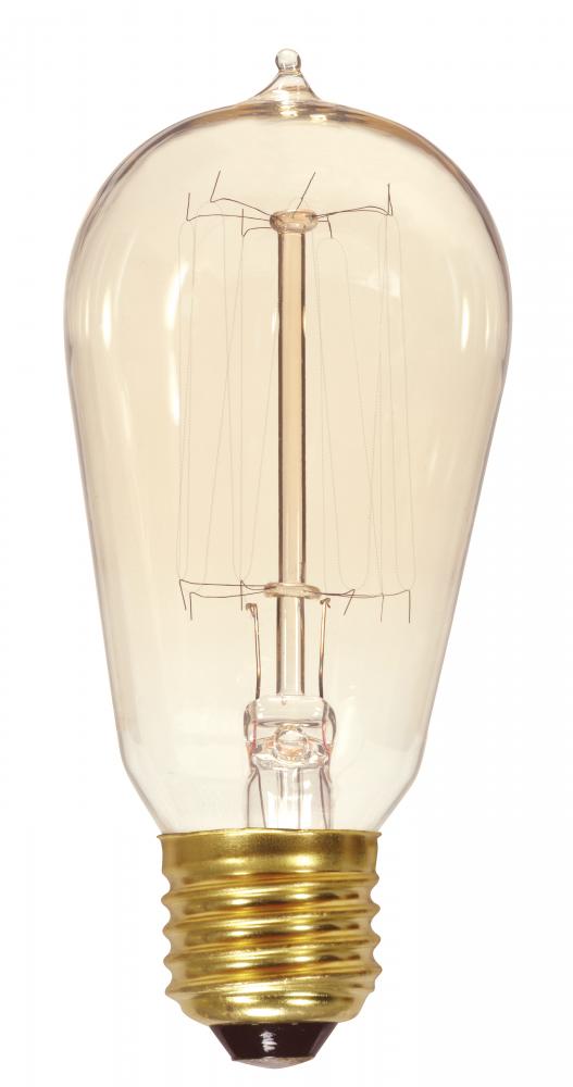 60 Watt ST19 Incandescent; Clear; 3000 Average rated hours; 240 Lumens; Medium base; 120 Volt