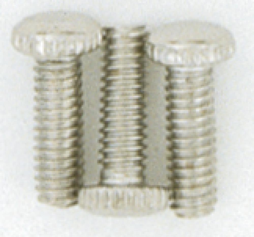 3 Knurled Screws; 8/32; Nickel Plated Finish