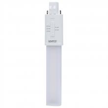 Satco Products Inc. S28730 - 6 Watt LED PL 2-PIN; GX23 Base; 27K/30K/35K/40K/50K CCT Selectable; 120-277 Volt; Type B; Ballast