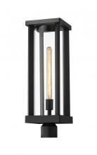  586PHBR-BK - 1 Light Outdoor Post Mount Fixture