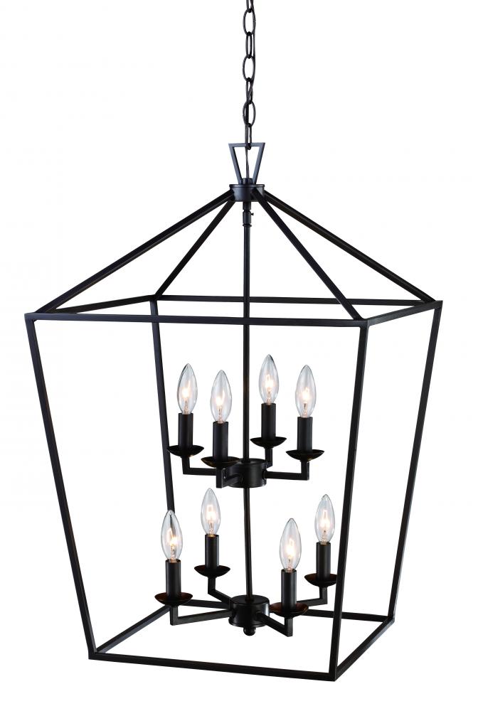 Lacey 19" Pendant Style Cage Chandelier