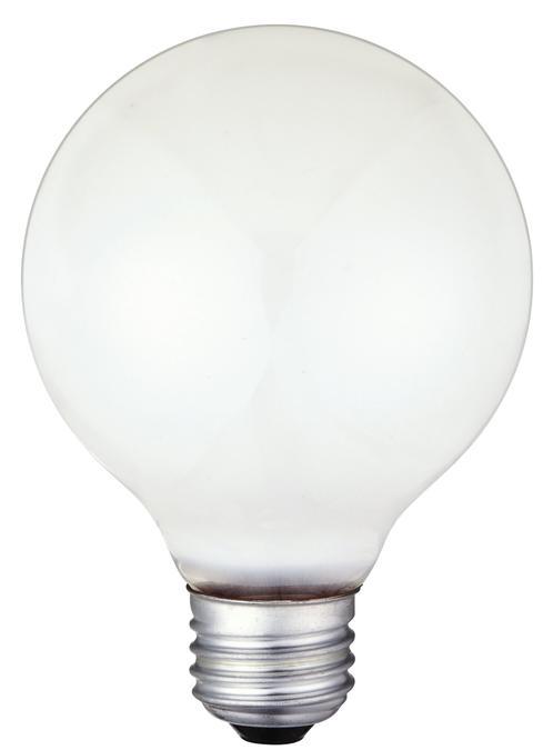 25W G25 Incandescent White E26 (Medium) Base, 130 Volt, Box