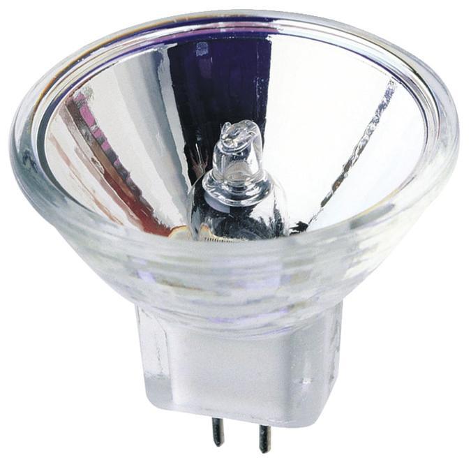 35W MR11 Halogen  Low Voltage Narrow Flood Clear Lens GU4 Base, 12 Volt, Card