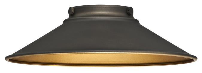 Oil Rubbed Bronze and Metallic Bronze Interior Shade