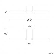 Modern Forms US Online PL-36530-40-BK - Ansel Picture Light