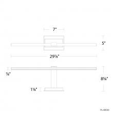 Modern Forms US Online PL-48530-35-BK - Inlet Picture Light