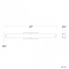 Modern Forms US Online WS-7537-35-BN - Carlisle Bath Vanity Light