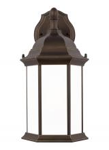 Generation Lighting 8938751-71 - Sevier traditional 1-light outdoor exterior medium downlight outdoor wall lantern sconce in antique