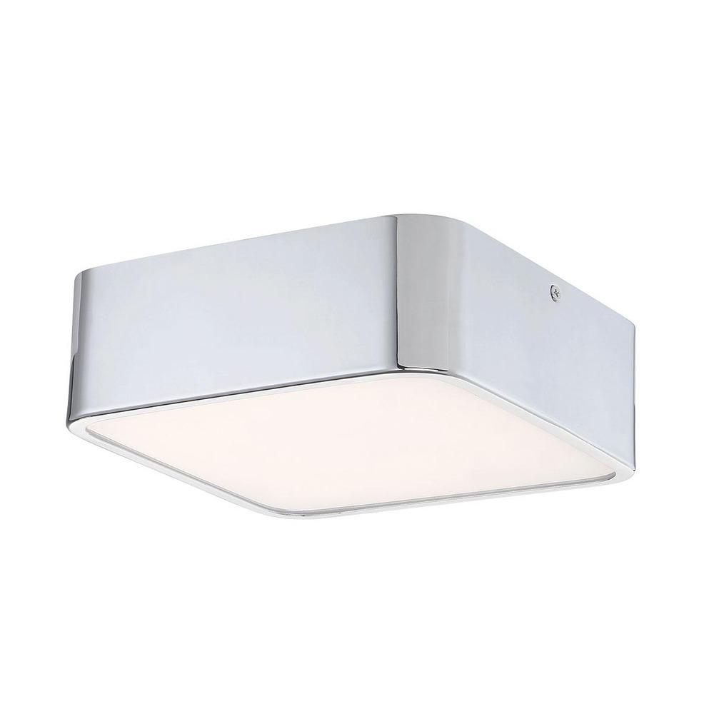 Bays, 1LT LED Flush, Sml, Chrome